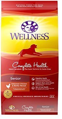 Wellness Complete Health Natural Dry Senior Dog Food, Chicken & Barley,