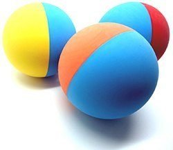 Snug Rubber Dog Balls - Tennis Ball Size - Virtually Indestructible