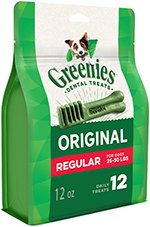 Greenies Dog Dental Chews Dog Treats - Regular Size (25-50 lb Dog)
