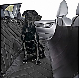 Plush Paws Ultra-Luxury Pet Seat Cover - 2 Bonus Harnesses & 2 Seat Belts, Advanced Waterproof Backing