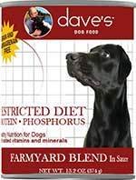 Dave's Pet Food Restricted Diet Protein & Phosphorus Farmyard Blend in Sauce Grain-Free Canned Dog Food, 13.2-oz, case of 12