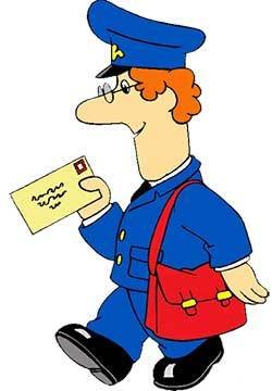 mailman delivering letters