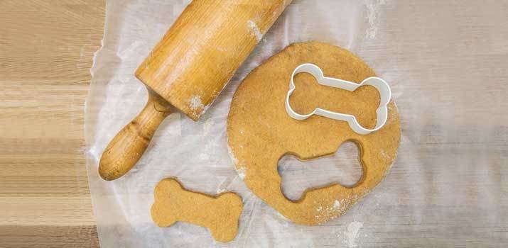 Making Peanut Butter Dog Treats 