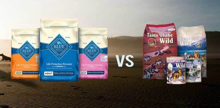 Blue Buffalo vs Taste of the Wild Dog Food