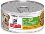 Hill's Science Diet Adult 7+ Small & Mini Youthful Vitality Chicken & Vegetable Stew Canned Dog Food