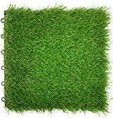 Reliancer 9PCS Artificial Grass Turf Interlocking Grass Tile Lawn Rug for Dogs Puppy