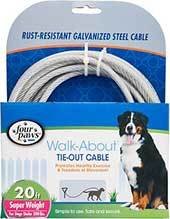 Four Paws Super Weight Tie Out Cable