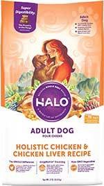 Halo Holistic Chicken & Chicken Liver Adult Dry Dog Food