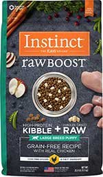 Instinct Raw Boost Large Breed Puppy Grain-Free Recipe with Real Chicken & Freeze-Dried Raw Pieces Dry Dog Food,