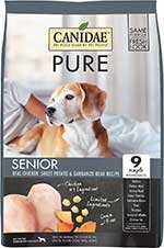 CANIDAE Grain-Free PURE Senior Limited Ingredient Chicken, Sweet Potato & Garbanzo Bean Recipe Dry Dog Food