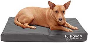 FurHaven Deluxe Oxford Orthopedic IndoorOutdoor Dog & Cat Bed with Removable Cover 