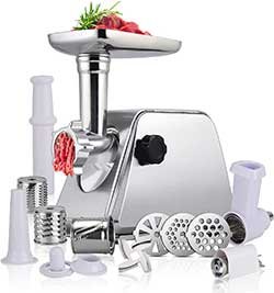 ANBULL Meat Grinder Electric Meat Mincer Machine with Attachment