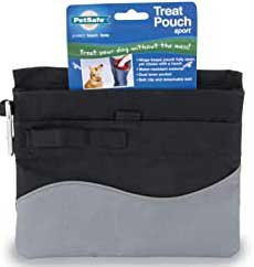 PetSafe Mini Treat Pouch, Black Puppy Chow Healthy Start Salmon Flavor Training Dog Treats, 7-oz pouch