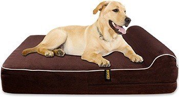 KOPEKS Orthopedic Memory Foam Dog Bed With Pillow and Waterproof Liner