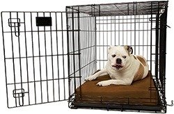 Orthopedic 4" Dog Crate Pad by Big Barker. Waterproof & Tear Resistant. Thick, Heavy Duty, Tough, Washable Cover