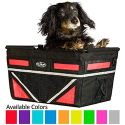 Travelin K9 Pet-Pilot MAX Dog Bicycle Basket Carrier | 2019 Model with 9 Color Options for Your Bike