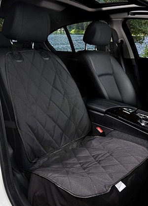 Black Car Strong Front Car Seat Cover Protector Quick Easy Fit Wipeable