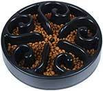 GRULLIN Slow Feeder Maze Dog Bowl Prevent Choking Indigestion Interactive Non-Toxic Eco-Friendly Puzzle Dish Spiral Design Non-Skid Base pet Bowl for Dogs
