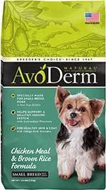 AvoDerm Natural Chicken Meal & Brown Rice Formula Small Breed Adult Dry Dog Food
