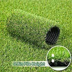 Petgrow · Artificial Synthetic Grass Turf 5FTX8FT(40 Square FT),0.8" Pile Height Indoor Outdoor Pet Dog Artificial Grass Mat Rug Carpet for Garden Backyard Balcony