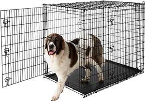 Frisco XX-Large Heavy Duty Double Door Wire Dog Crate, 54-in