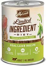 Merrick Limited Ingredient Diet Grain Free Wet Dog Food Real Lamb Recipe