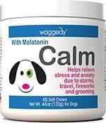 waggedy Calm Stress & Anxiety Relief Melatonin Dog Supplement, 60 Count