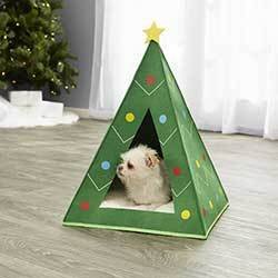Frisco Holiday Dog & Cat Christmas Tree Cave Bed