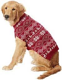 Frisco Reindeer Fair Isle Dog & Cat Christmas Sweater, Red
