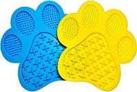 Yeahloop Lick Mat for Dogs,1 Pack Fish Shape Lick Pad for Dogs with Strong Suction Cups,Food Grade Silicone Mat with Spatula,Dog Lick Mat Reduce Dog&Cats Anxiety and Boredom Blue 