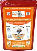 The Petz Kitchen Holistic Super Food Broth Urinary Tract Health Support Beef Flavor Concentrate Powder Dog & Cat Supplement