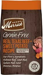 Merrick Real Texas Beef + Sweet Potato Recipe Grain-Free Chicken-Free Adult Dry Dog Food